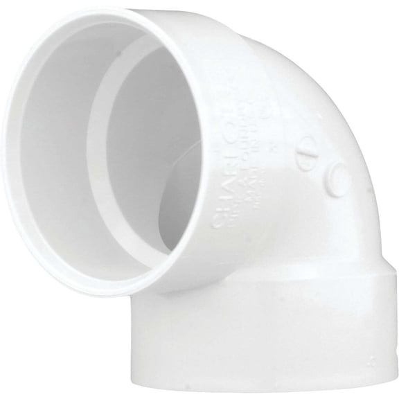 Charlotte Pipe Schedule 40 DWV PVC Pipe Vent Elbow, 90 Degree, 3-In.