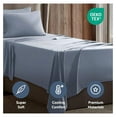 thumbnail image 5 of Twin XL Sheets Set - 3 Piece Twin XL Bed Sheets, Deep Pocket, Hotel Luxury, Extra Soft, Breathable and Cooling, Ice Blue Twin XL Sheet Set, 5 of 9