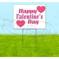 thumbnail image 1 of Happy Valentines Day (18" x 24") Yard Sign, Includes Metal Step Stake, 1 of 6