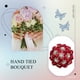 thumbnail image 5 of Jumpingount Ramo de novia de rosa de satén de seda, decoraciones de boda, ramo de simulación de satén para interiores o exteriores Ropa, zapatos y accesorios Miscelánea vino rojo, 5 of 6
