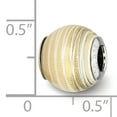 thumbnail image 3 of 925 Sterling Silver Charm For Bracelet Gold Plated Bead, 3 of 7