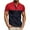 Red B, variant on Ashirexll Mens T-shirts, Big and Tall Shirts for Men, Casual and Formal Shirts Turndown Collar Buttons Short Sleeve T-shirts