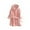 Pink, variant on Mikilon Kids Robes Size 6-12 Years Hooded Sleepwear Soft Fleece Bathrobes Cute Housecoat Gowns