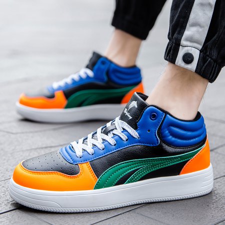 

Unisex Sneakers Trendy Color Block Lightweight Outdoor Walking Sneakers Height Increasing Shoes