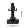 thumbnail image 3 of 4 Pack Furniture Levelers Heavy Duty Furniture Leveling Feet Adjustable Furniture Legs for Cabinets Tables Chairs Sofa Raiser with 4 Felt Pads & T-Nut Kit 3/8”-16 Thread Support 1320 LB, 3 of 8