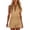 Khaki, variant on Womens Deep V Neck Halter Jumpsuit,Tie Backless Flowy Romper,Plunge Concert Mini Outfit,Pink Women's S-XXL