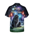 thumbnail image 2 of Happy New Year Newfoundland Family Cheer Winter Midnight Firework Hawaiian Shirt Breathable Summer Unisex Merch Newfie Dog Lover Gifts - 02025, 2 of 6