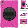 thumbnail image 5 of XYX Case for Lenovo Tab P11 Plus/Tab P11 11.0 inch Released 2021 with 360 Degree Rotating, Hand Strap, Shoulder Strap, Rose, 5 of 7