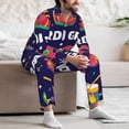 thumbnail image 7 of Sikiie Happy Mardi Gras Mens Pajama Set, Soft Warm Long Sleeve Sleepwear, Cozy Button-Down Pjs for Men-XX-Large, 7 of 7