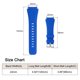 thumbnail image 2 of Correa de reloj de goma Uxcell de 22 mm de ancho, diseño único, correa de reloj de silicona impermeable para reloj inteligente para hombres y mujeres, azul tang, 2 of 7