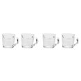 thumbnail image 1 of Paquete de 4 vasos medidores para espresso, vaso de chupito de 3 onzas con doble boquilla y asa para verter, jarra medidora de calor, 1 of 7