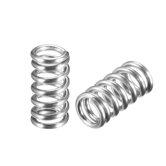 Unique Bargains 0.8x5x10mm Spring Steel Coil Extended Compressed Spring, 10 Pack