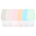 thumbnail image 1 of Botella de viaje de silicona portátil, conjunto de contenedores de botellas de almacenamiento de emulsión de cosméticos 07, 1 of 8