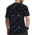 thumbnail image 2 of Wukai Gamepads Print Men's Short-Sleeved Mesh T-Shirt,Quick-Dry Short Sleeve Workout T-Shirt-X-Large, 2 of 8