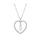 thumbnail image 1 of Collar para mujer, joyería para mujer, collar con colgante para mujer, joyería con alfabeto, collar con corazón para amantes, regalos, collar de aleación, 1 of 3