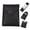 Lychee Grain Black, variant on Slim Cash Wallet for Men - Minimalist Card Hoder - Flap Magnetic Closure - Full Grain Leather (Yellow Brown)