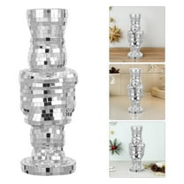 HONMEET Funny Nutcracker Figurine Ornament Glass Silver Decoration for Bedroom 1Set