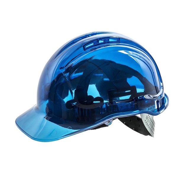 PV50 Peakview Vented Hard Hat (Blue), 100 Polycarbonate By Portwest
