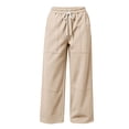 thumbnail image 4 of Sentmoon Sweats for Women Elastic Waist Active Fit Pants with Pockets Solid Color Loose Long Women Casual Pants Fall S-3XL, 4 of 8