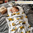 thumbnail image 3 of Excavators Blanket Cartoon Cars Construction Tractor Flannel Lightweight Blankets Quilt Plush Fleece Soft Bedding Throw Blanket for Couch and Bed 50"x40" for Kids, 3 of 6