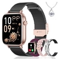 thumbnail image 1 of Reloj inteligente Iaret de 1,83" HD con monitor de actividad física y 4 correas, 1 of 7