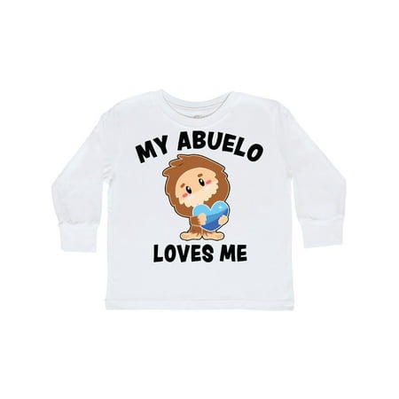 

Inktastic Cute Bigfoot My Abuelo Loves Me Gift Toddler Boy Girl Long Sleeve T-Shirt