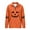 Orange, variant on Sweatshirts for Women Women's Print Casual Zipper Pullover Long Sleeve Hoodless Hoodie Boyfriend Oversized Sweater Ladies Sweat Jacket Athletic Jacket Binding Light Sweaters Women White 3XL