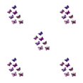 thumbnail image 2 of ZheElen 7pcs/set Colorful Butterflies Clips For Teenager Women - Fashionable And Exquisite Craftsmanship purpel 4.5cm 5Set, 2 of 6