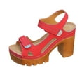 thumbnail image 2 of Taylonsss Women's Fashionable Casual Summer Sandals with Chunky Heel Fish Mouth Toe Adjustable Ankle Strap and Thick Sole for Comfortable Height Perfect for Parties Music Festivals and Daily Wear, 2 of 9
