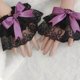 thumbnail image 4 of Gothic Wrist Cuffs For Shirts Sweater Lace False Sleeve Ornament Flared Ruffled Flared Sleeves False Wrist Cuffs, 4 of 4