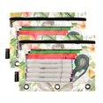 thumbnail image 2 of Cute Koala with Kiwi Fruit 2 Pack Pencil Pouch for 3 Ring Binder Smooth Zipper Folders with Pockets Clear Window Pencil Case, 2 of 6