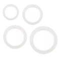 thumbnail image 5 of Amosfun Silicone Ring for Glass Jars White 5Pcs 3x0.1in Sealing Rings, 5 of 6