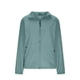 thumbnail image 3 of Bxsruta Jacket for Women, Women's Lightweight Uv Protection Shacket, Long Sleeve Stand Collar Windbreaker, Spring Nylon Layer for Travel and Daily Commute, 3 of 7