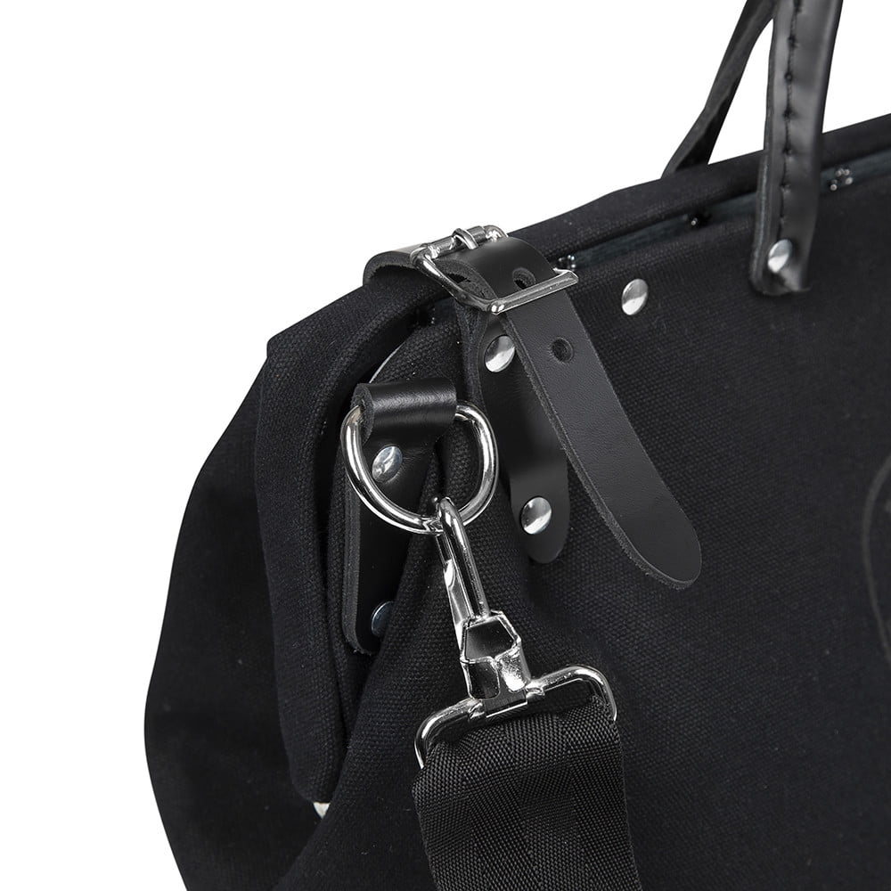 Klein Tools 510218SPBLK 18 in. Deluxe Canvas Tool Bag - Black