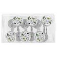 thumbnail image 5 of Dinosaur Shower Curtain Hooks（Set of 12）for Home Hotel Shower Rods Bathroom Crystal Glass Print Stainless Steel Round Curtain Hooks, 5 of 5