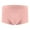 Pink, variant on Men's Boxers Briefs Underwear Men's Solid Color Mid Waist Thread Breathable Underwear