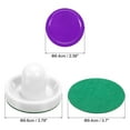 thumbnail image 2 of 96mm Air Hockey Pushers 2 Color with Pads and 4Pcs Air Hockey Pucks, Handles Paddles Replacement Accessories, 2 of 6