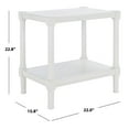 thumbnail image 6 of SAFAVIEH Rafiki Solid Rustic Rectangle Accent Table, Distressed White, 6 of 8