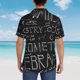 thumbnail image 4 of Fotbe Black Scientific Camisa Hawaiana para Hombre Unisex – Camisa Casual de Verano con Botones de Manga Corta de Algodón y Lino,Large, 4 of 7