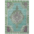 thumbnail image 2 of Addison Rugs Chantille Indoor/Outdoor Traditional Global Teal Machine Washable Rectangle Rug, 10' x 14', 2 of 7