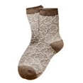 thumbnail image 5 of Mujeres Otoño Invierno Calcetines de punto de lana sintética Patrón de geometría de ganchillo étnico Dibujos animados Oso pequeño Jacquard Espesar Calcetería de tubo medio cálido, 5 of 5