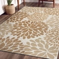 thumbnail image 2 of Beverly Rug Indoor/Outdoor Area Rugs,Modern Floral Patio Porch Garden Carpet, BeÄ±ge, 6'x9', 2 of 9