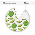 thumbnail image 5 of Christmas Tree Skirt, Cute Durian Mint Green Christmas Tree Decorations Indoor, Tree Skirts Mat With Tassel Trim for Halloween New Year Holiday Christmas Party Decor 36 Inches, 5 of 7