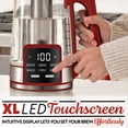 thumbnail image 3 of Gourmia Electric Kettle 1.7L with 6 Presets, Digital Display, and Tea Infuser, Red, 3 of 11