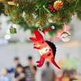 thumbnail image 1 of Adornos navideños, adornos navideños, regalos navideños, colgante de dinosaurio navideño de avión acrílico, colgante de árbol de Navidad, colgante de dinosaurio, 1 of 2