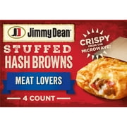 Jimmy Dean Meat Lovers Stuffed Hash Browns Breakfast, 15 oz, 4 Count (Frozen)