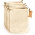 thumbnail image 1 of baomifa-Cotton Produce Bags - Large 10x12 Inch - 12 Pcs Multipurpose Eco Cloth Bags - Muslin Bags with Drawstring - Canvas Bags - Vegetable and Bread Bags - Fabric Sachet Bags - Linen Bag by, 1 of 4