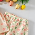 thumbnail image 5 of mgoYE Toddler Baby Girls Summer Clothes 3 6 12 18 Months 2T 3T 4T 5T Kids Girl Clothes Floral Tops Sleeveless Tank Tops Shorts(Yellow,18-24 Months), 5 of 6