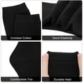 thumbnail image 3 of Loritta Women Crew Socks, Soft Cotton Dress Socks Pack Athletic Socks for Women Black, Size 9-11, 8 Pairs, 3 of 7
