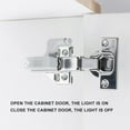 thumbnail image 4 of Lámpara de bisagra interior de 10 LED ckepdyeh, luz de bisagra de armario, luz debajo del gabinete, luces con sensor de armario para dormitorio, cocina, armario, 4 of 7